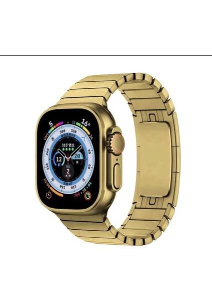 Ultra Gold 49 mm Süper Gerçek Amoled Akıllı Saat Titanyum Kasa