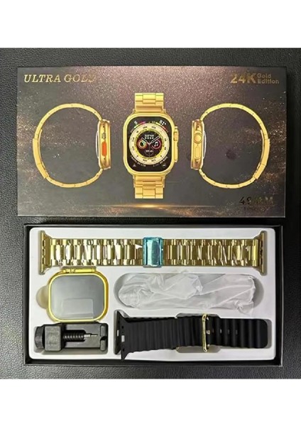 Ultra Gold 49 mm Süper Gerçek Amoled Akıllı Saat Titanyum Kasa fiyatları