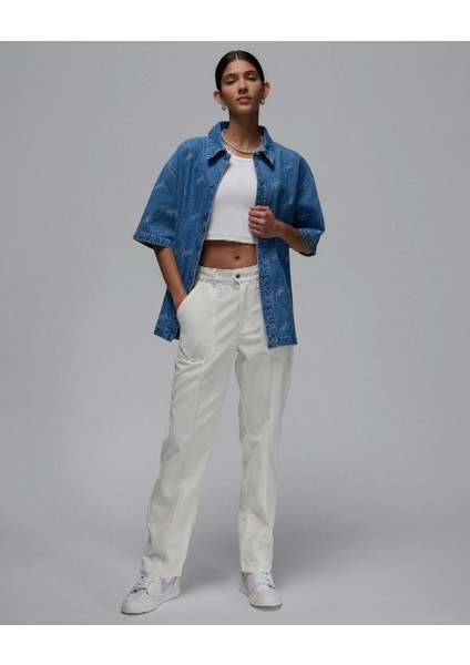 Jordan Essentials Woven Straight Zippered Flat Inner Leg Kadın Pantolon Ndd Sport fırsatları
