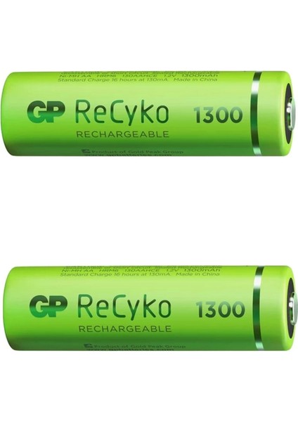 Gp Recyko 1300 Mah R6 Aa Şarjlı 2li Kalem Pil GP130AAHCE-2EB2 (GPRHC132E000) (4887)