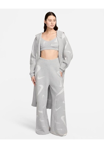 Sportswear Phoenix Cozy Bouclé Women's High-Waisted Gri Kadın Eşofman Altı