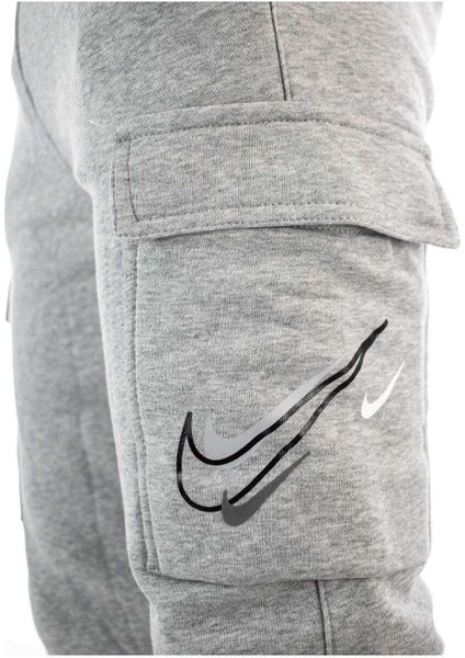 Fleece Kargo Jogger Gri Erkek Spor Eşofman Altı DQ3946-063 modelleri