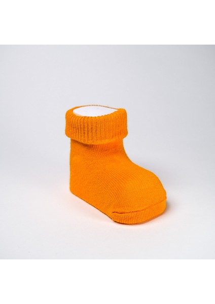 Organik Pamuk Dokuma Desensiz Kıvrık Kız Erkek Yenidoğan Bebek ve Çocuk Çorabı 5li Set modelleri