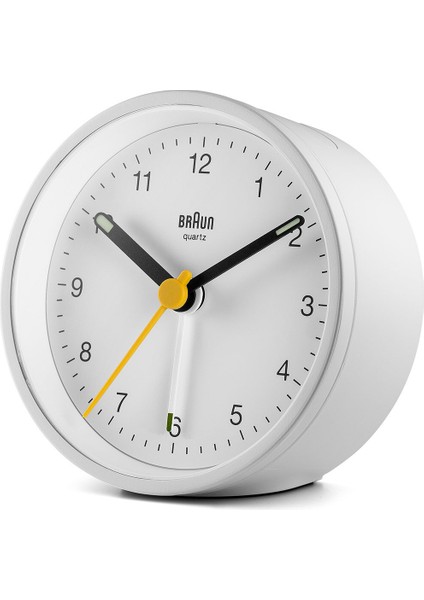 Braun BC12W Beyaz Klasik Analog Alarmlı Masa Saati