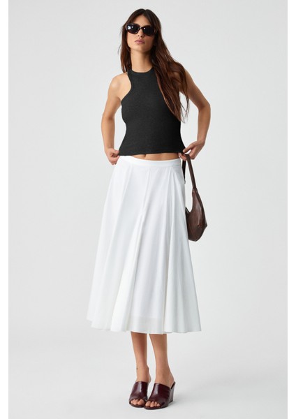 Jroksy Kadın Slim Halter Yaka Kolsuz Siyah Atlet