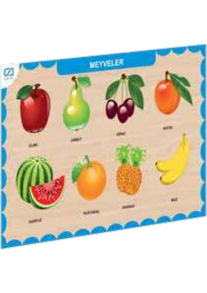 Ahşap Meyveler Eğitici Set