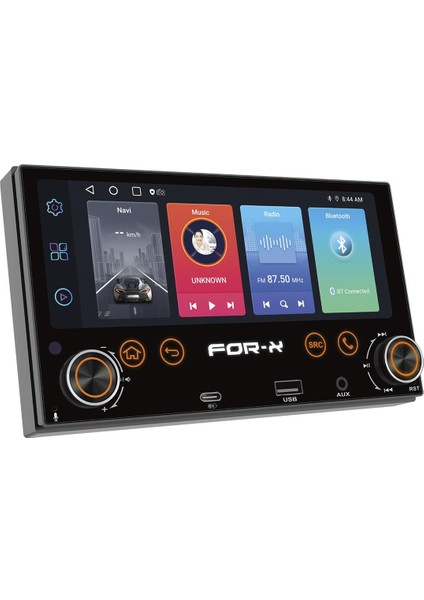 X-330-6.86'' Hd Ekran-Kablosuz CARPLAY-FM-BT-MP3-AUX-MP4-MKV-4X60W-KAMERA Hediyeli Dabıl Teyp
