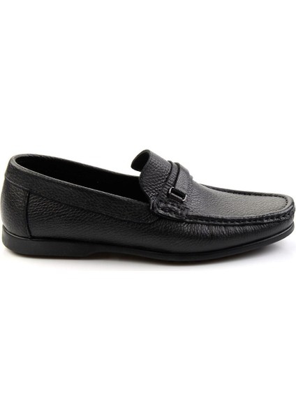 Siyah Leather Erkek Loafer Ayakkabı E01323201040