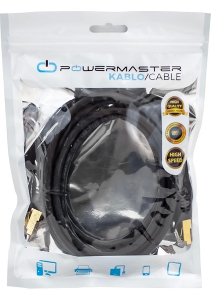 Cat7 Kablo 2 Metre Siyah PMCAT72 (4887)