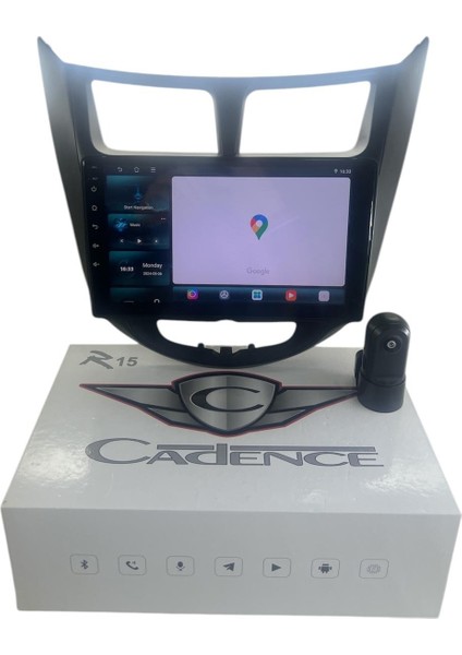 Hyundai Accent Blue Siyah 2011-2013 Cadence R15 (Dvr Kayıt Cihazı Hediye) Pro Oem Multimedia