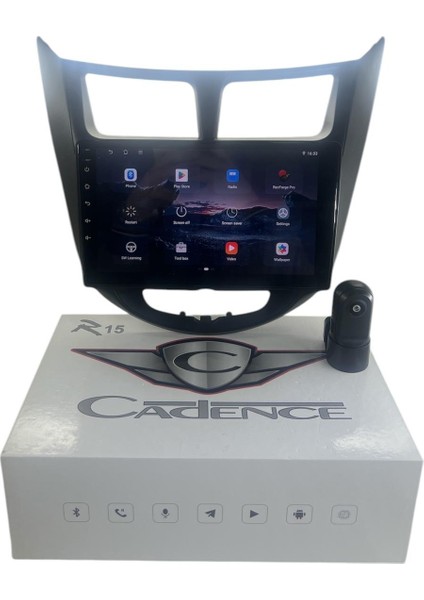 Hyundai Accent Blue Siyah 2011-2013 Cadence R15 (Dvr Kayıt Cihazı Hediye) Pro Oem Multimedia