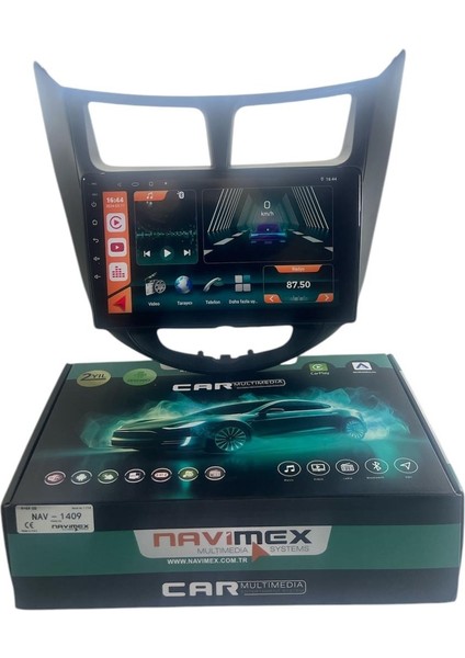 Hyundai Accent Blue Siyah 2011-2013 Navimex Samsung Işlemcili (Fanlı) Profesyonel Oem Multimedia