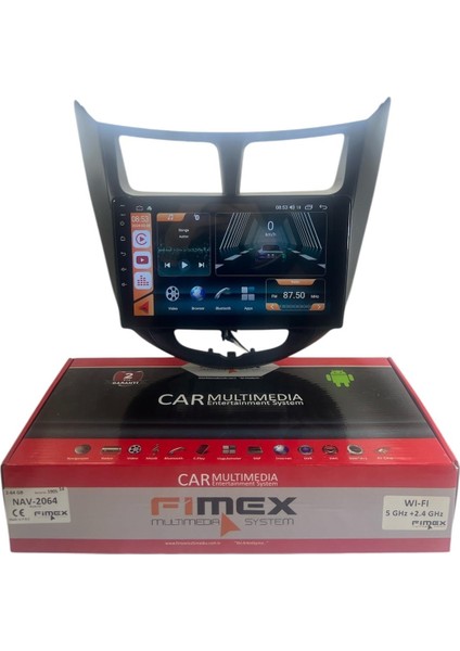 Hyundai Accent Blue Siyah 2011-2013 Fimex 2-64 Dspli Pro Oem Multimedia