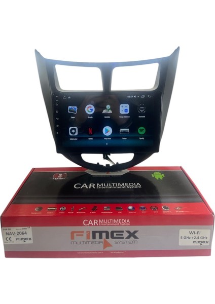 Hyundai Accent Blue Siyah 2011-2013 Fimex 2-64 Dspli Pro Oem Multimedia