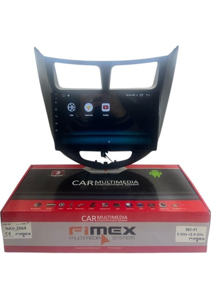 Hyundai Accent Blue Siyah 2011-2013 Fimex 2-64 Dspli Pro Oem Multimedia