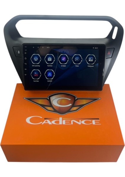 Peugeot 301 2013-2018 Cadence T5 Işlemcili Profesyonel 360 Cam Destekli Oem Multimedia