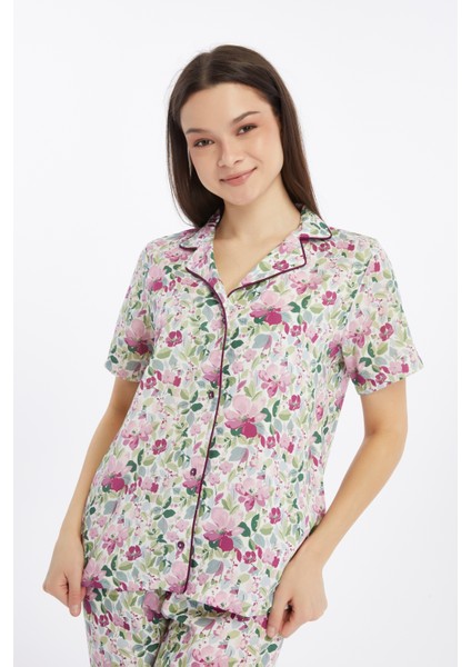 Larıssa Dokuma Biyeli Kısa Kol Gömlek indirimleri