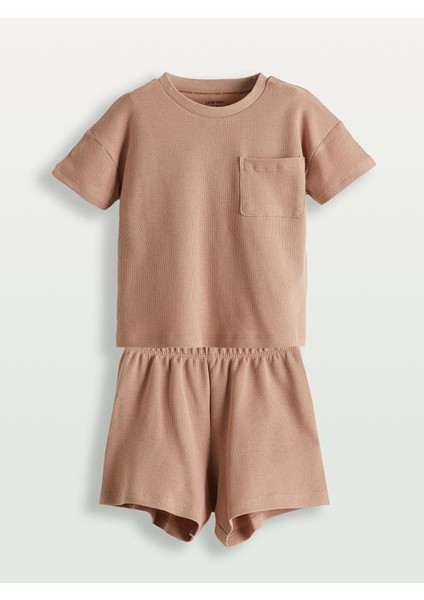 Lcw Baby Pamuklu Erkek Bebek Şortlu Pijama Takım