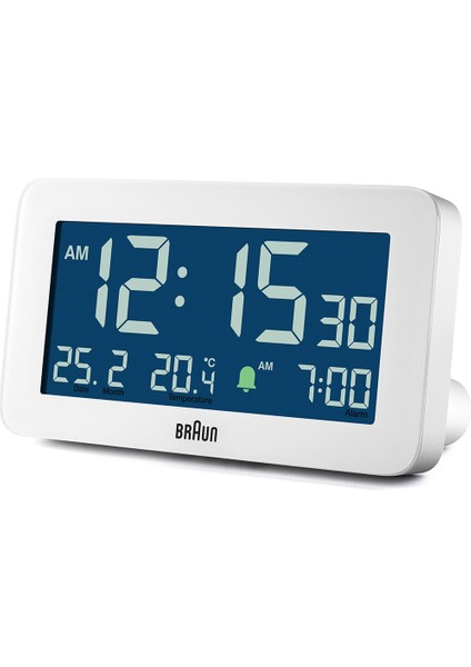 BC10W Beyaz Dijital Alarmlı Masa Saati