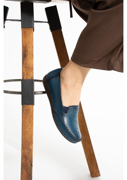 Near Kadın Deri Mavi Günlük Ayakkabı modelleri