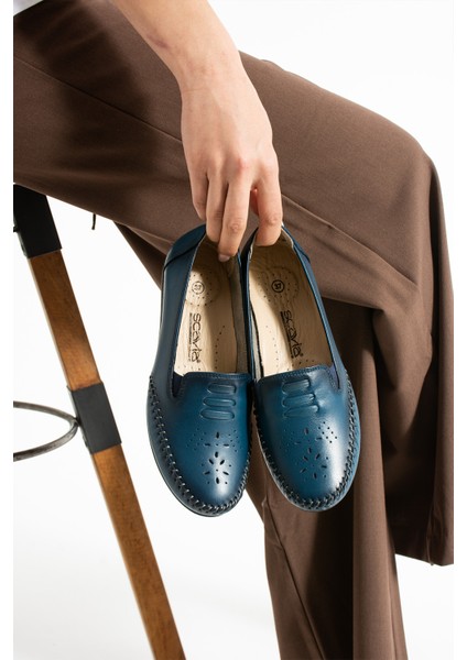 Near Kadın Deri Mavi Günlük Ayakkabı fırsatları