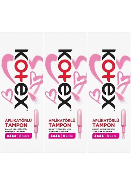 Aplikatörlü Tampon Süper 24’lü
