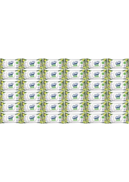 Islak Havlu Mendil 50 Yaprak Limon & Biberiye (36 Lı Set) (12PK*3) 1800 Yaprak