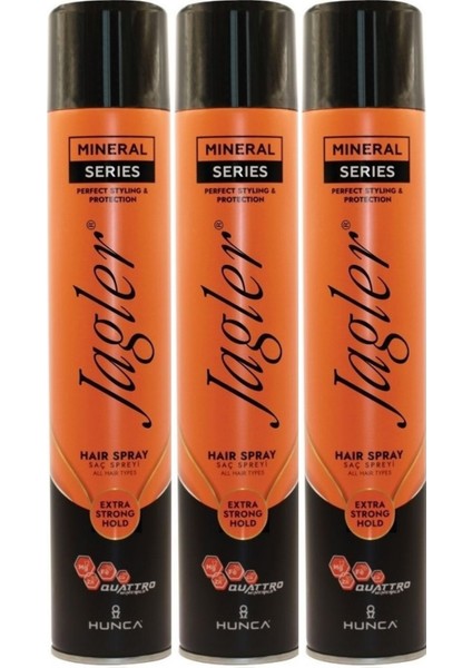 Saç Spreyi 400ML Extra Strong Hold - Ekstra Güçlü Tutuş (Turuncu) (3 Lü Set)