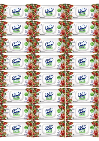Islak Havlu Mendil 50 Yaprak Elma Sirkesi & Karbonat (24 Lü Set) (8pk*3) 1200 Yaprak