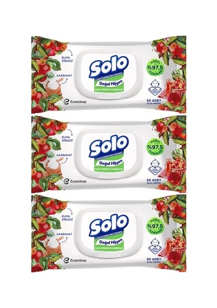 Islak Havlu Mendil 50 Yaprak Elma Sirkesi & Karbonat (24 Lü Set) (8pk*3) 1200 Yaprak fiyatları