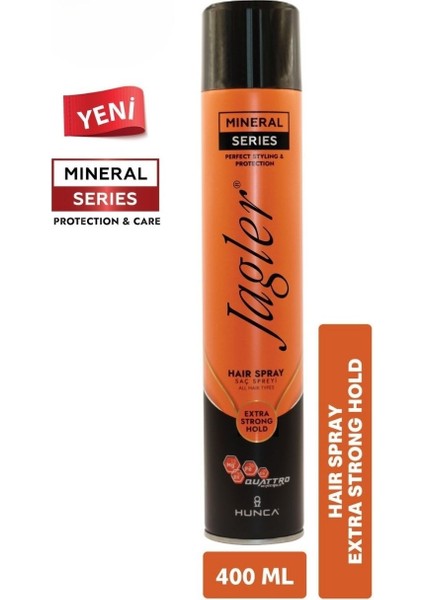 Saç Spreyi 400ML Extra Strong Hold - Ekstra Güçlü Tutuş (Turuncu) (4 Lü Set)