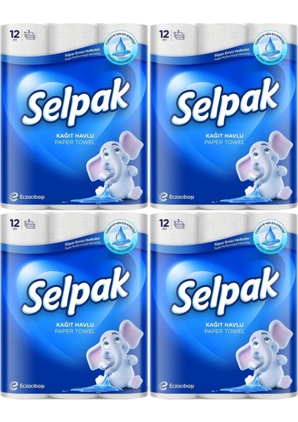 Kağıt Havlu (3 Katlı) 48 Li Set (4pk*12)