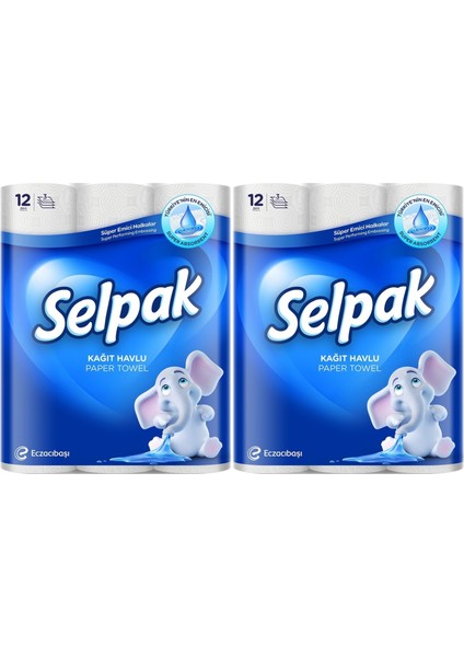 Kağıt Havlu (3 Katlı) 24 Lü Set (2pk*12)