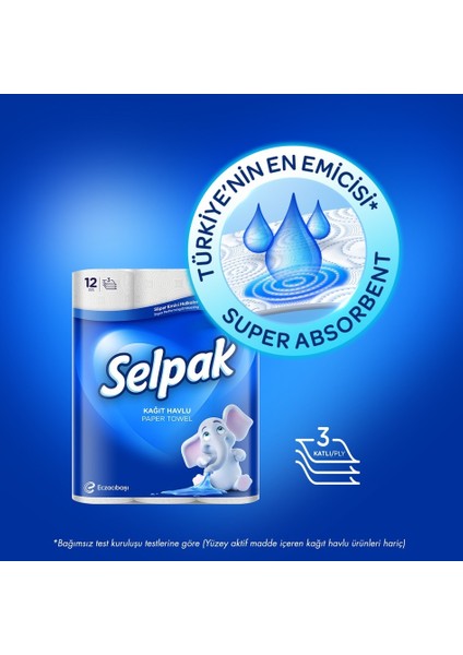 Kağıt Havlu (3 Katlı) 24 Lü Set (2pk*12)