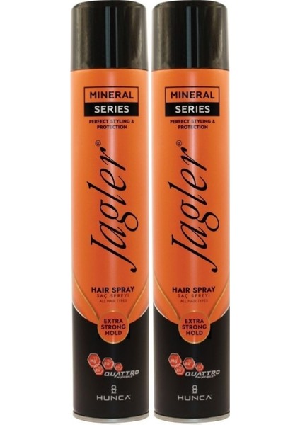 Saç Spreyi 400ML Extra Strong Hold - Ekstra Güçlü Tutuş (Turuncu) (2 Li Set)