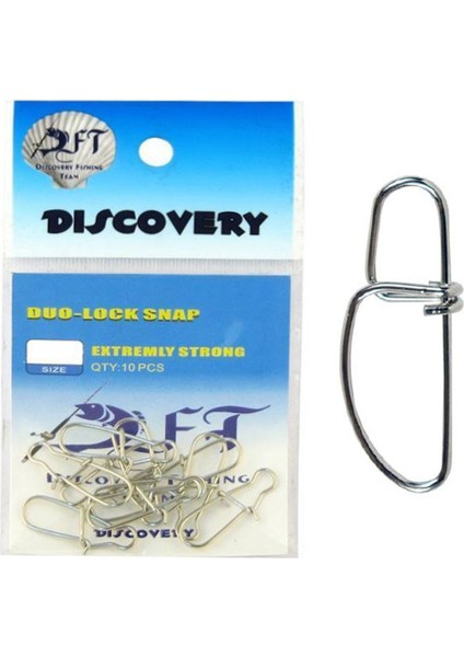 DFT CJS032 Duo Lock Nikel Klips (10'lu) No:3