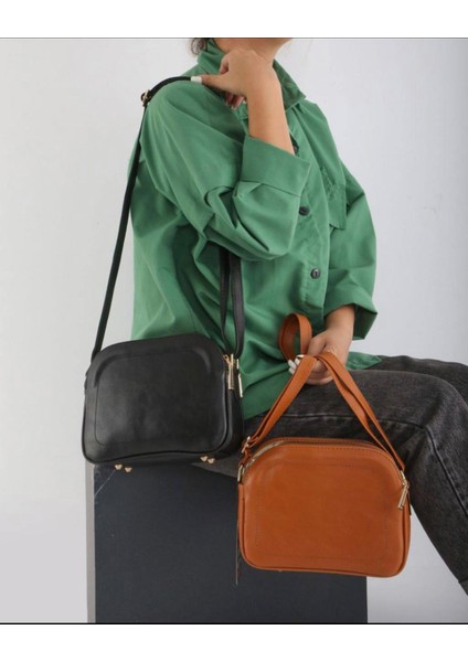 Kadın Postacı Çanta Üç Bölmeli