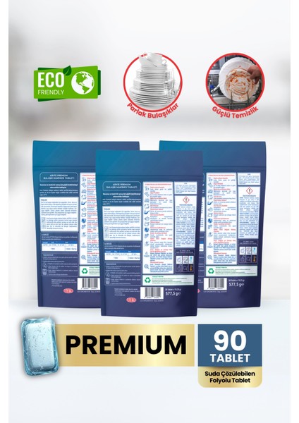 HEPSİ1ARADA Bulaşık Makinesi Tableti Premium 90'lı