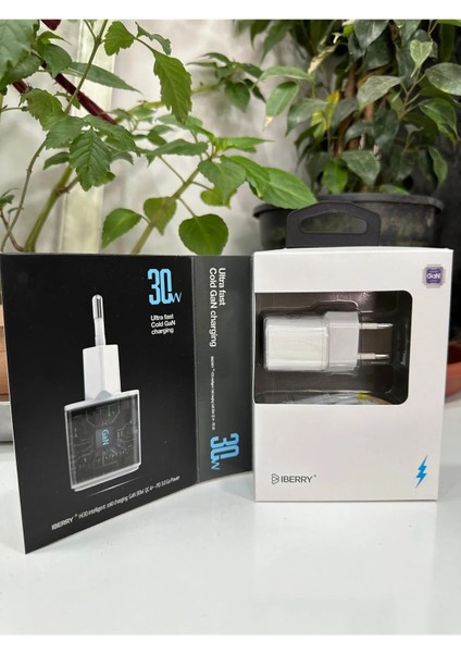 Iberry 30W Gan Iphone 15 ve 16 Serisi Hızlı Sarj Seti