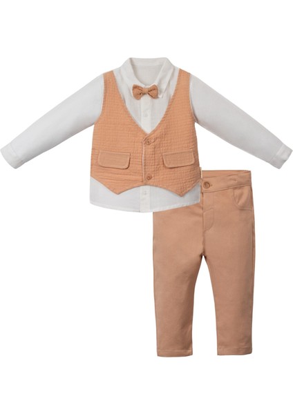 Hakai Yelekli Gömlek Pantolon Takım