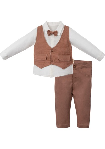 Hakai Yelekli Gömlek Pantolon Takım