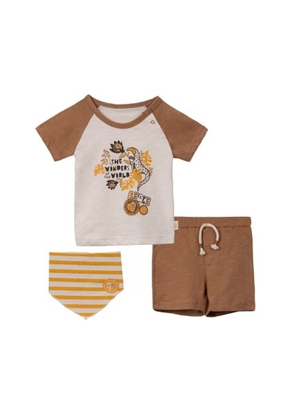 Iguana Tshırt Şort Bandana Takım