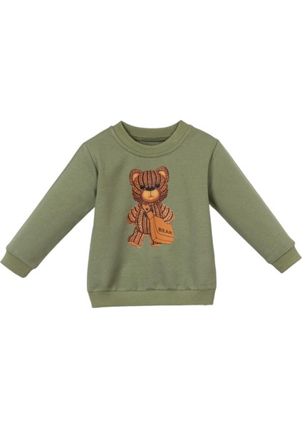Ekose Kapşonlu Ceket Sweat Pantolon Üçlü Takım