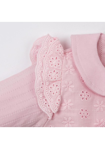 Fırfırlı Dantelli Bluz Pantolon Takım