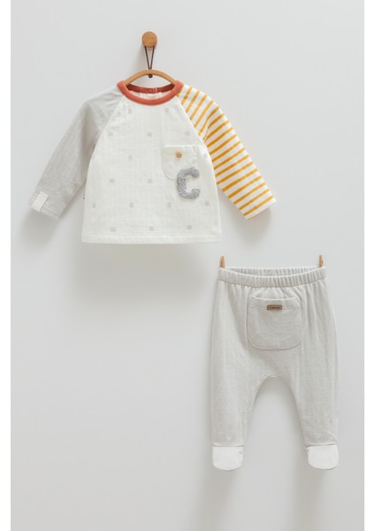 C Nakışlı Sweatshırt Pantolon Takım