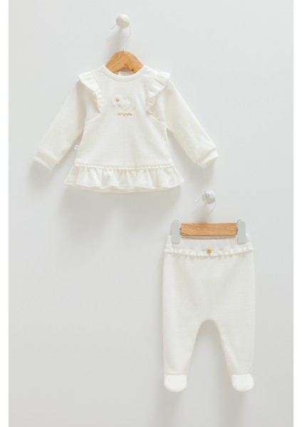 Fırfırlı Sweatshırt Pantolon Takım
