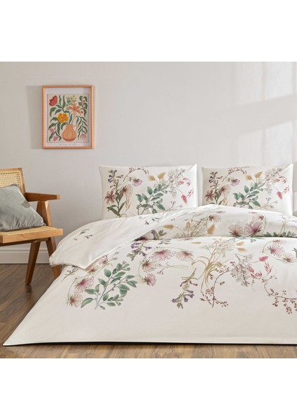 Elowen Ranforce Tek Kişilik Nevresim Takımı Yeşil