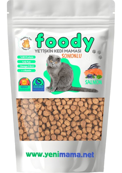 Süper Premium Yetişkin Kedi Maması Kısır Steril ( Somonlu ) 2,5 Kg.