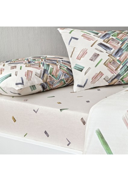 Baskılı Juno Tek Kişilik Pike Takımı Mavi modelleri