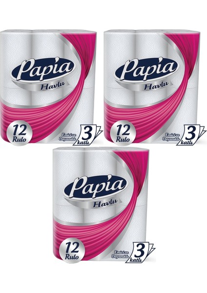 Kağıt Havlu 36 Lı Set (3 Katlı) (3pk*12)